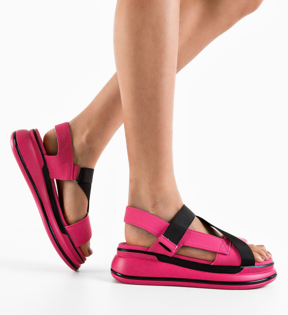 Platforme Corfu Fuchsia - Eleganță și Confort - imagine 2