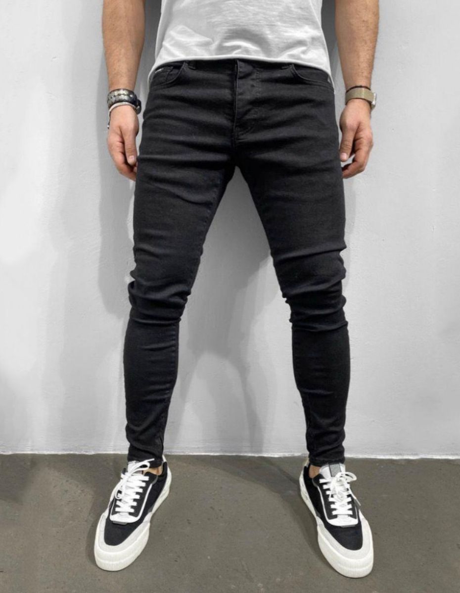 Blugi Barbati Conici Negri | Stil Modern
