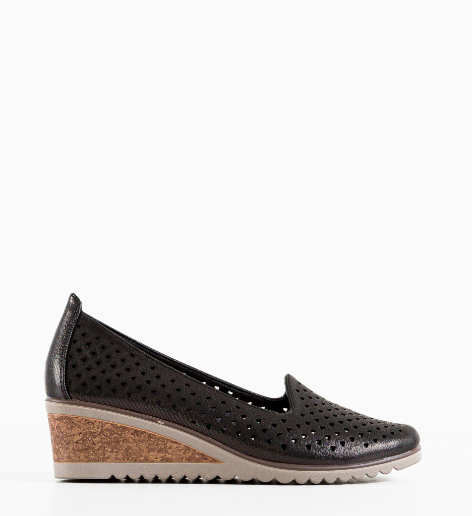 Pantofi Casual Dama Vrezik Negri - Confort & Stil - imagine 4