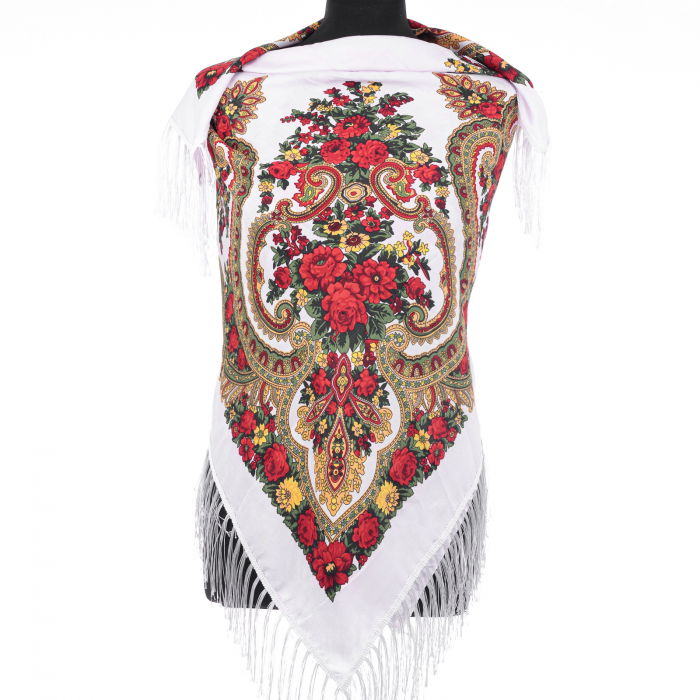 Esarfa Pavlovo Posad Shopika - Eleganta Tradicionala - imagine 1