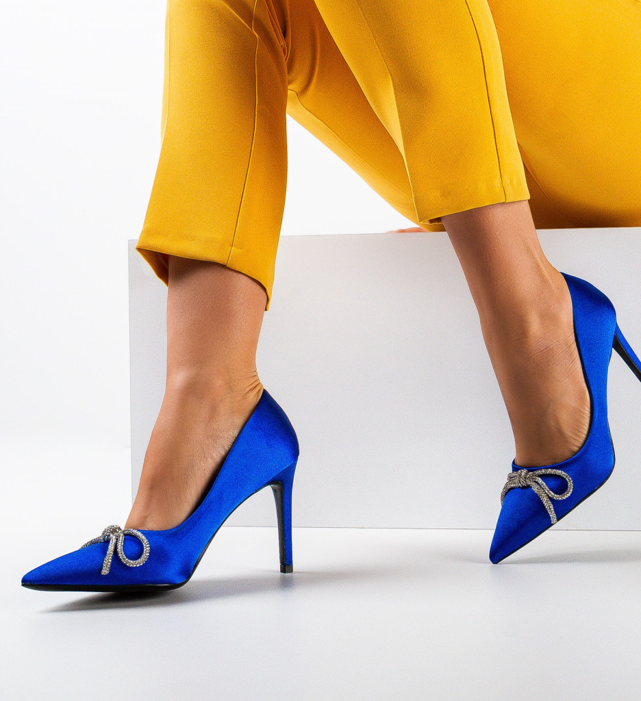 Pantofi dama Arwen Albastri | Eleganță Asigurată - imagine 3
