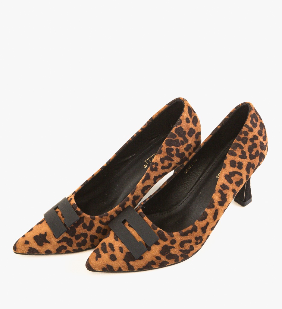 Pantofi cu Toc Jaxy Print 2 | Stil Unic - imagine 7