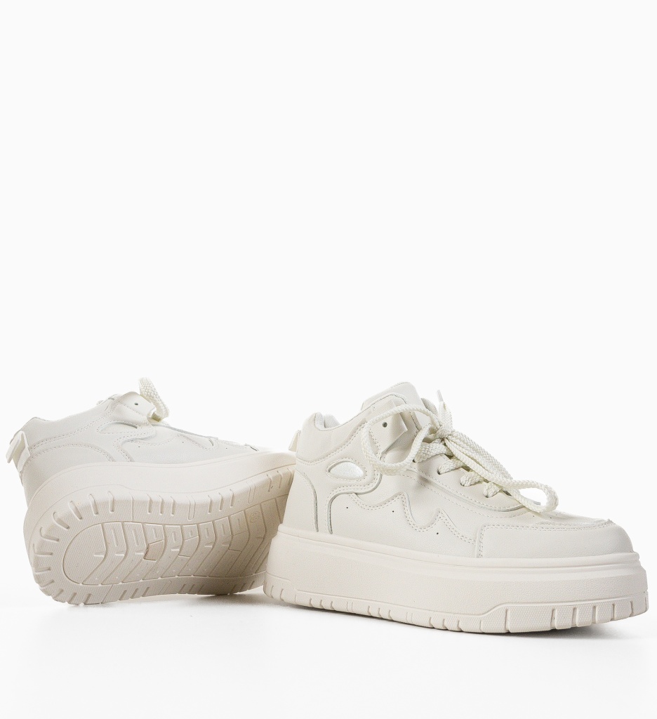Sneakersi Dama Traskom Albi - Confort Stil - imagine 8