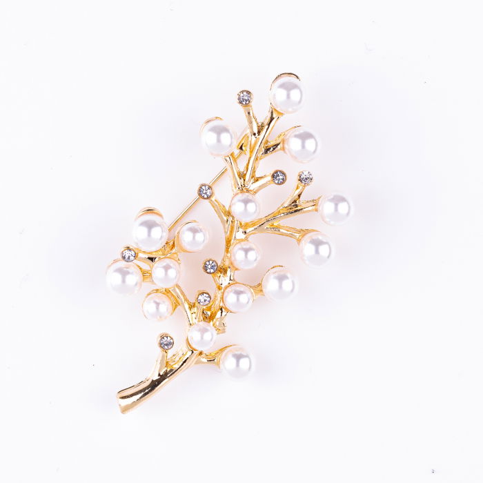 Brosa Crenguta Aurie Shopika - Eleganta si Stil - imagine 1