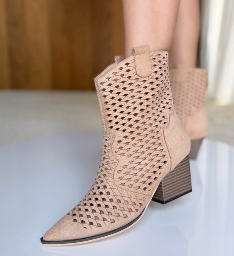 Botine Dama Syon Bej 2 - Eleganță și Confort