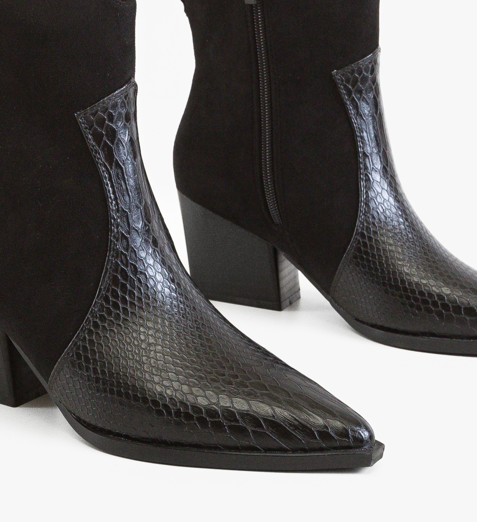 Botine Brebly Negre - Eleganță și Confort