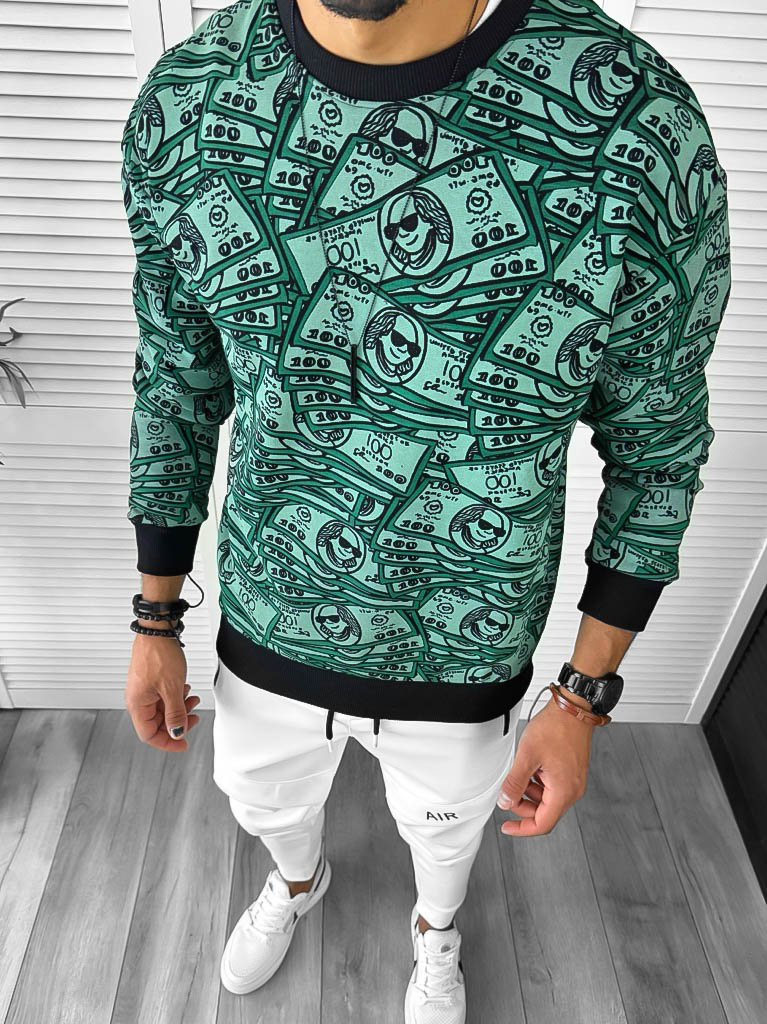 Bluza Barbati Verde Slim Fit | Stil Urban Elegant