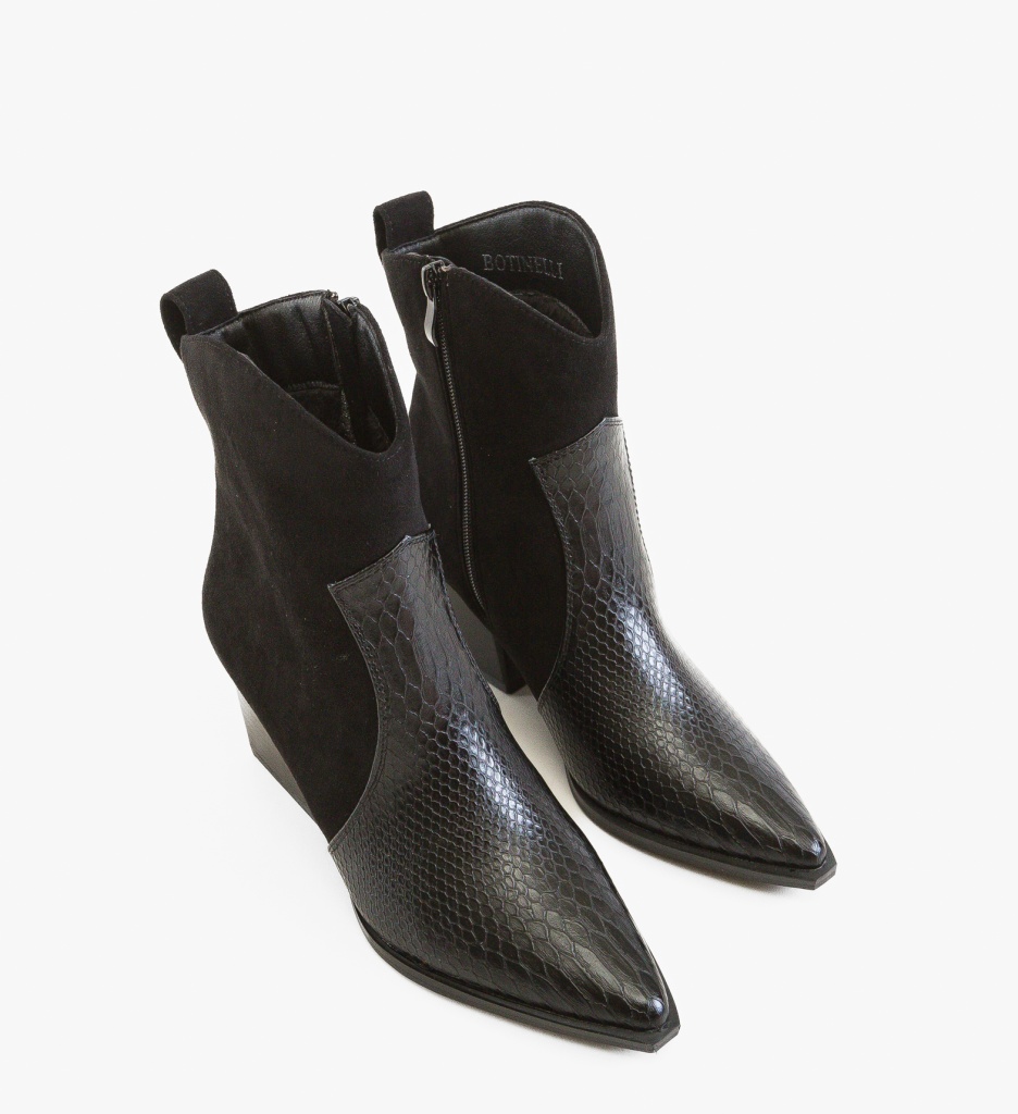 Botine Brebly Negre - Eleganță și Confort - imagine 2