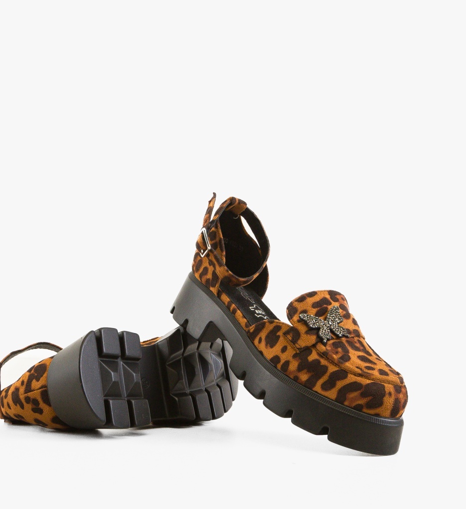 Pantofi Casual Polly Animal Print Eleganți - imagine 3