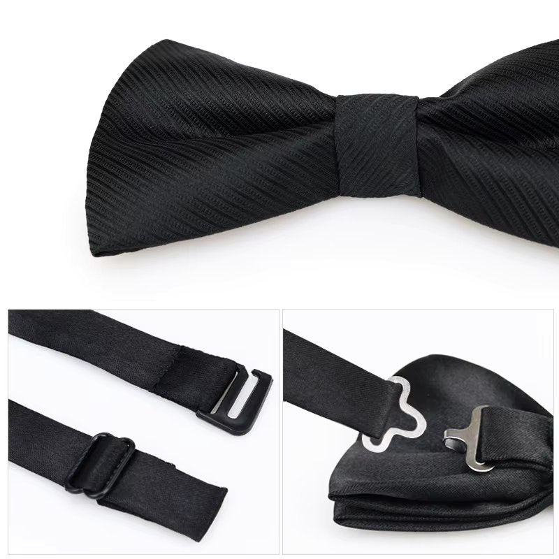 Papion pentru barbati, PP032, Negru - imagine 2