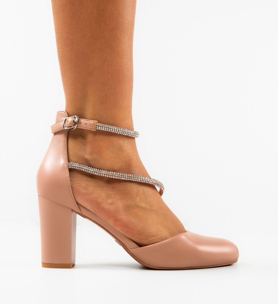 Pantofi cu Toc Lyzya Roz | Eleganță și Stil - imagine 4