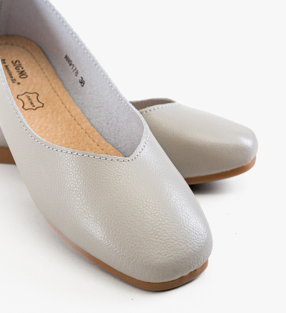 Balerini Dama Sadde Gri - Confort Casual - imagine 5