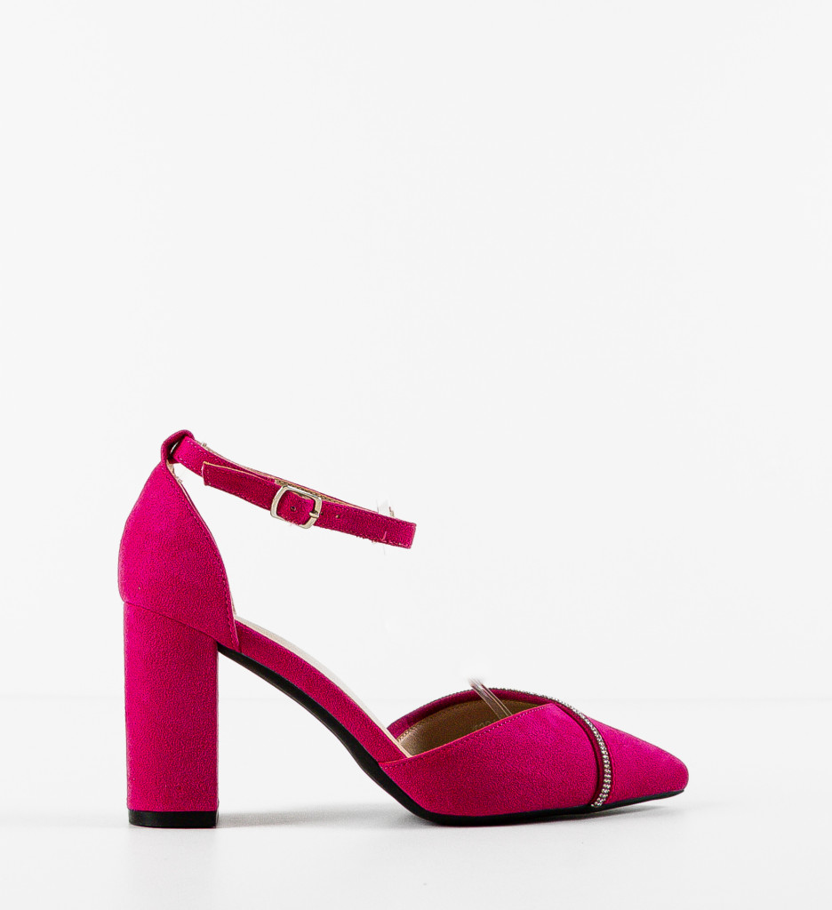 Pantofi cu Toc Hajag Fuchsia - Eleganță și Stil - imagine 4