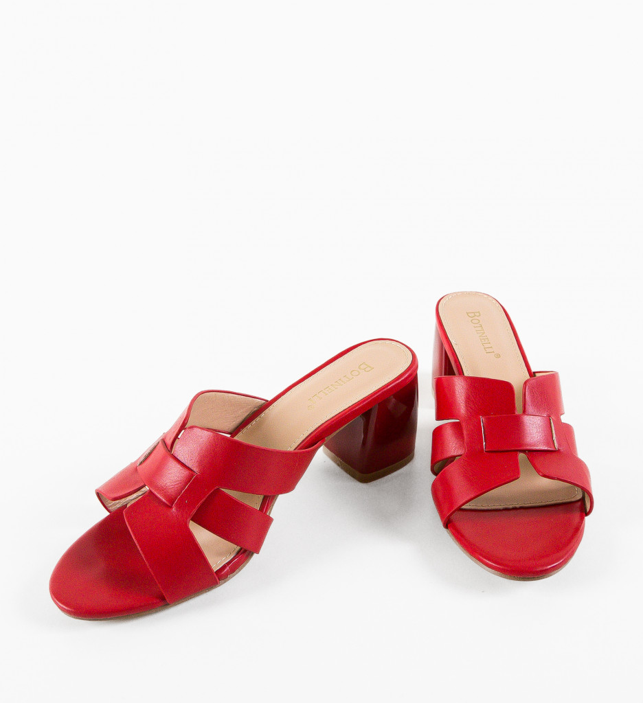 Sandale Dama Rosii cu Toc | Eleganță și Confort - imagine 12