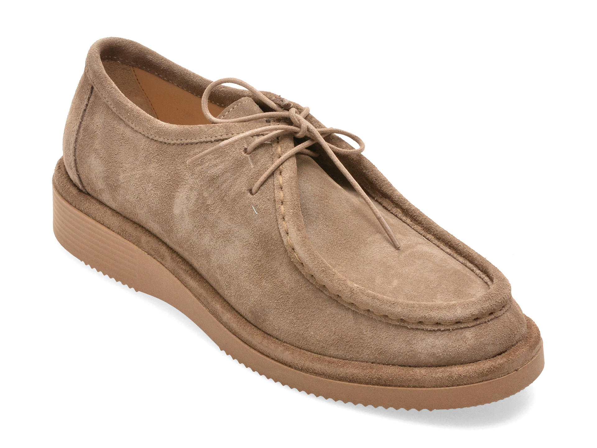 Mocasini GRYXX Gri din Piele Întoarsă