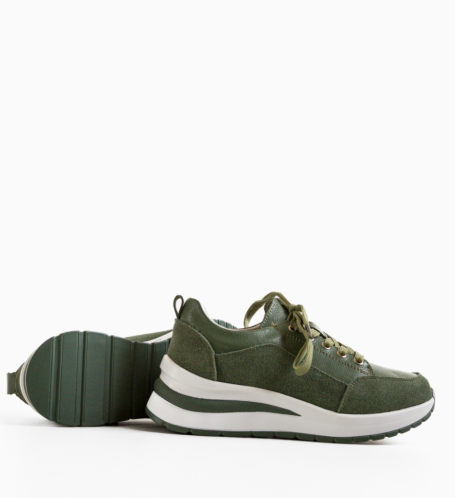 Sneakers Likolas Verzi Dama - Confort Sport - imagine 7