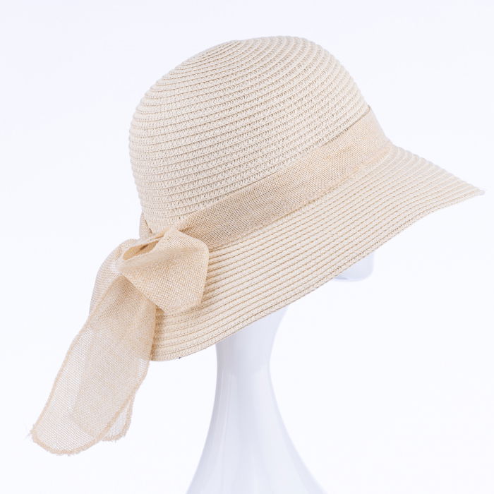 Palarie de paie bej Shopika | Stil & Protectie