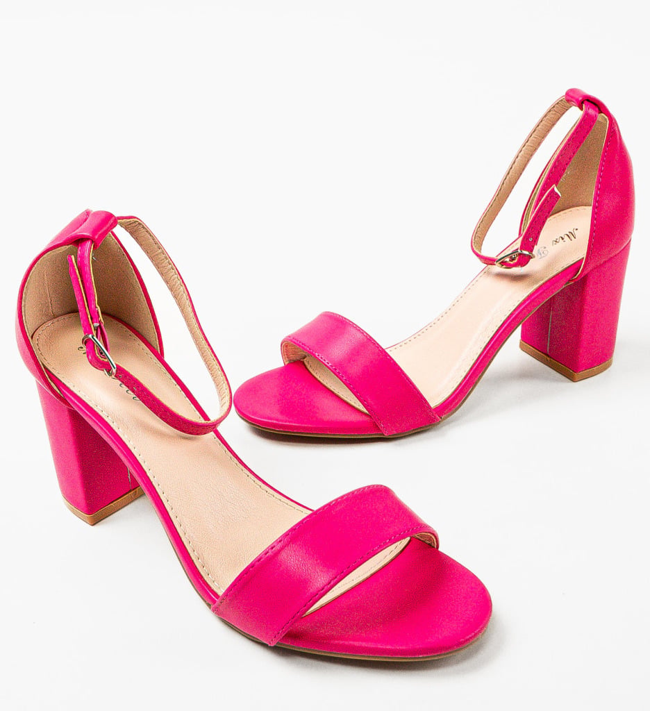 Sandale Toc Simba Fuchsia - Eleganță și Stil - imagine 8