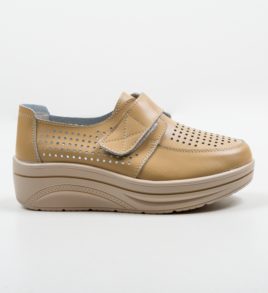 Pantofi Casual Rezolito Bej - Confort Stilat - imagine 7