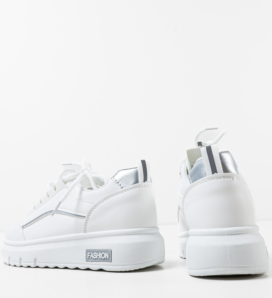Sneakers Herman Argintii - Confort și Stil Urban - imagine 4