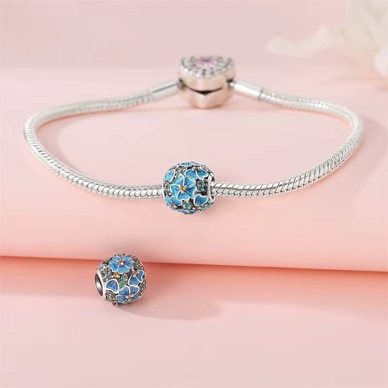 Charm Floral Delis Argint 925 - Eleganță Pură - imagine 3