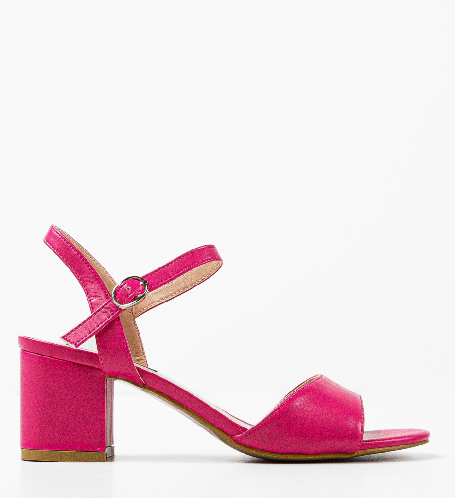 Sandale cu toc Jelisaveta Fuchsia | Eleganță și Stil - imagine 6