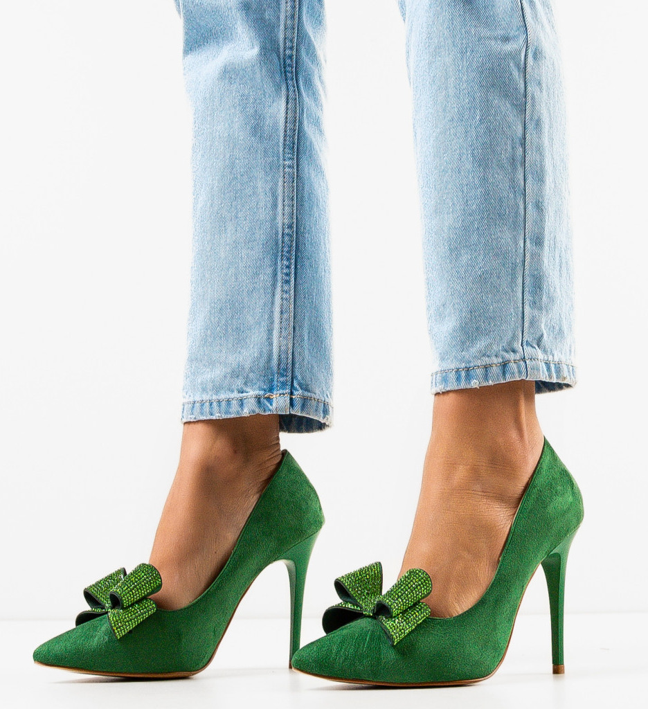 Pantofi cu Toc Farma Verzi - Eleganță Asigurată - imagine 2