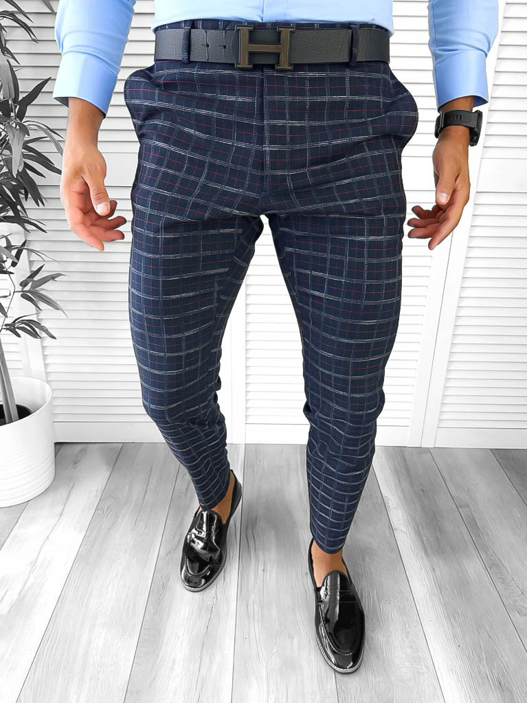 Pantaloni Barbati Eleganti Conici B1732 | Stil Modern