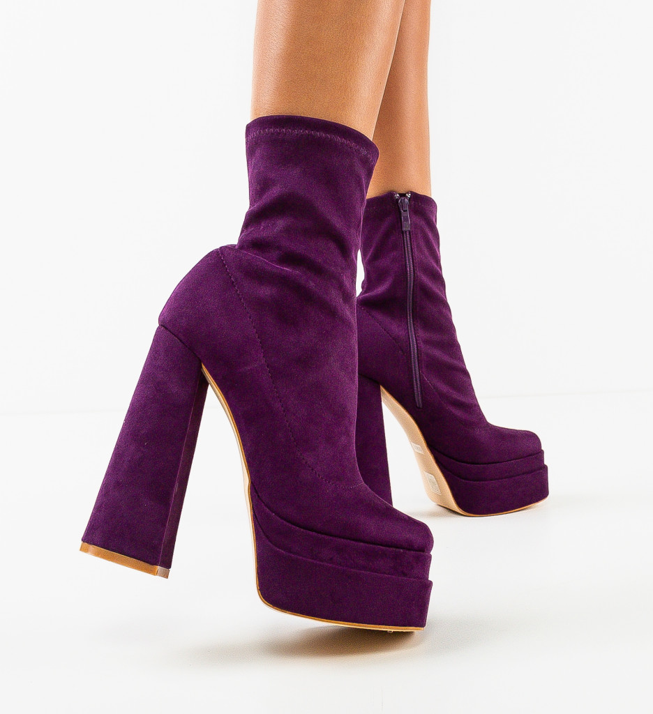 Botine Byron Mov - Eleganță și Confort - imagine 2