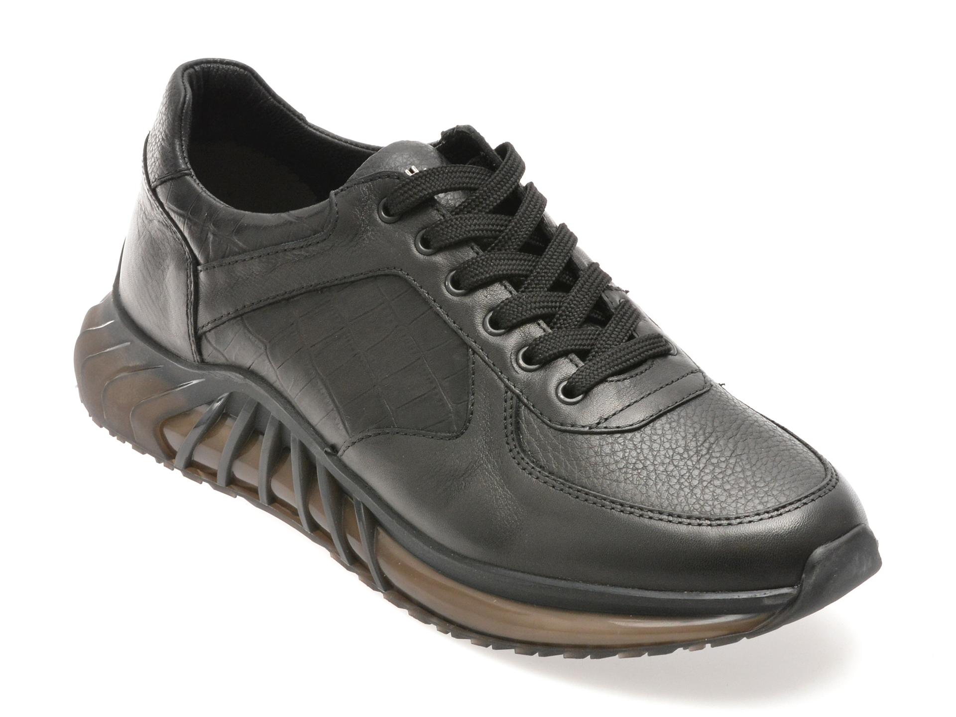 Pantofi Sport BITE THE BULLET Negri Piele Naturală