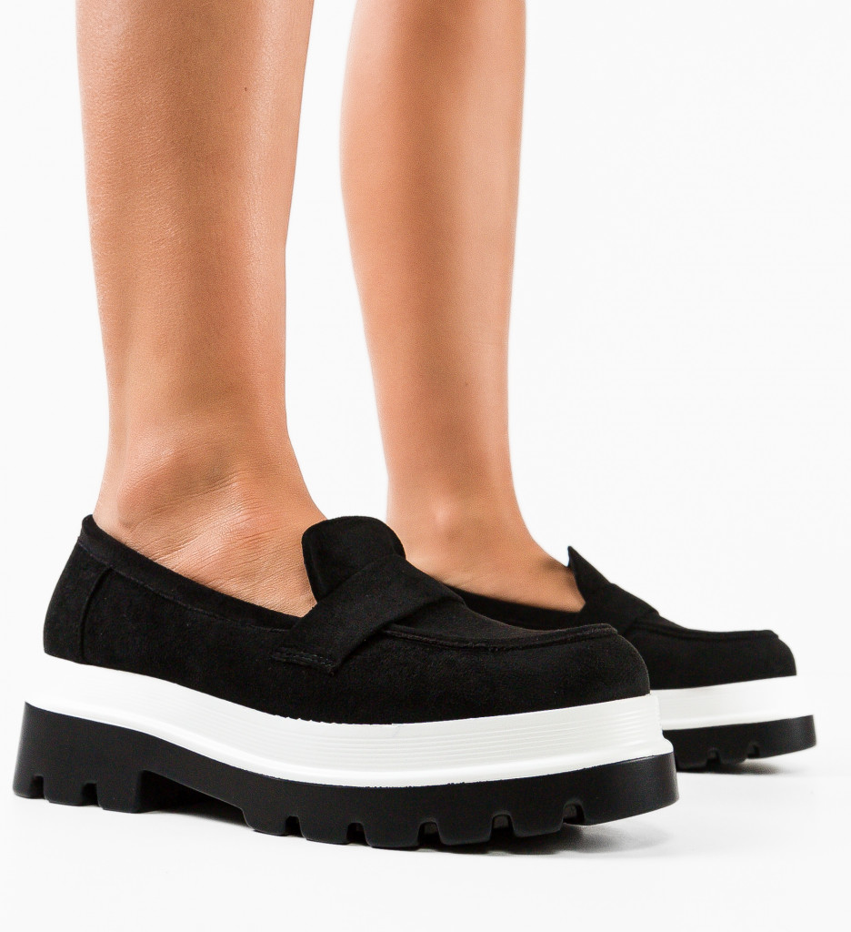 Pantofi Casual Dama Hilaria Negri - Confort și Stil - imagine 2
