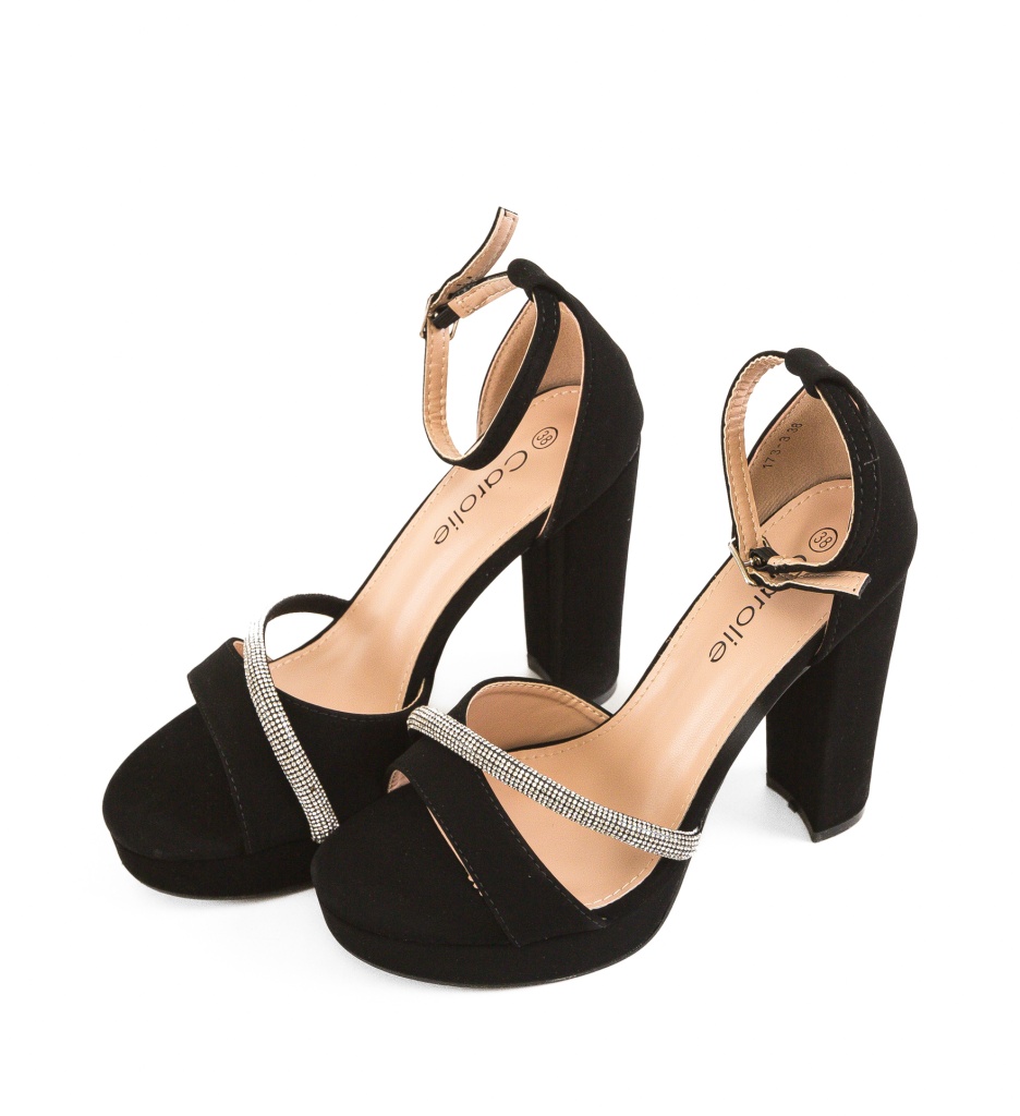 Sandale cu Toc Samia Negre | Eleganță maximă - imagine 7