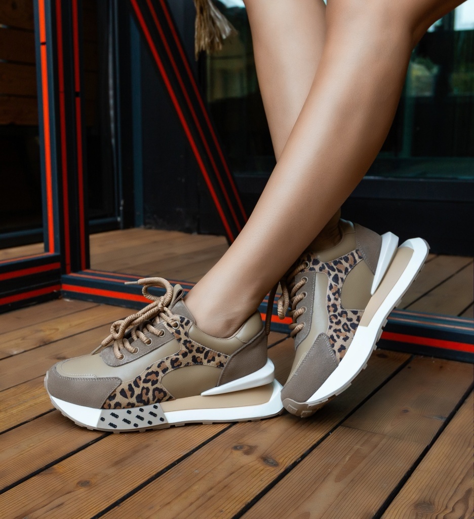 Sneakers Klery Khaki | Confort Urban - imagine 2