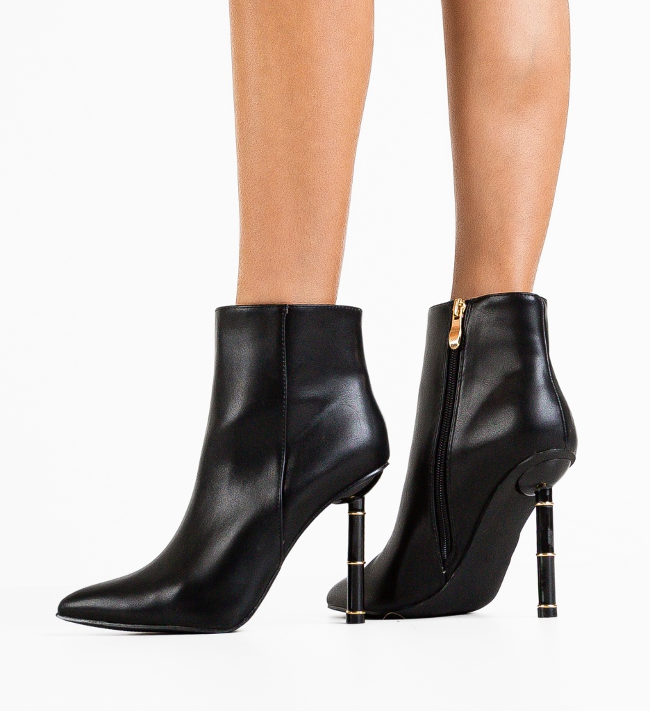 Botine Dama Yannic Negre - Eleganță și Confort - imagine 3