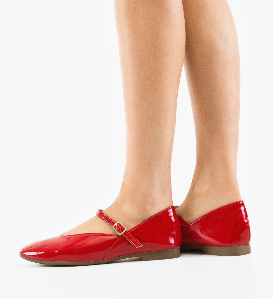 Balerini Dama Perre Rosii - Eleganță și Confort Casual - imagine 8
