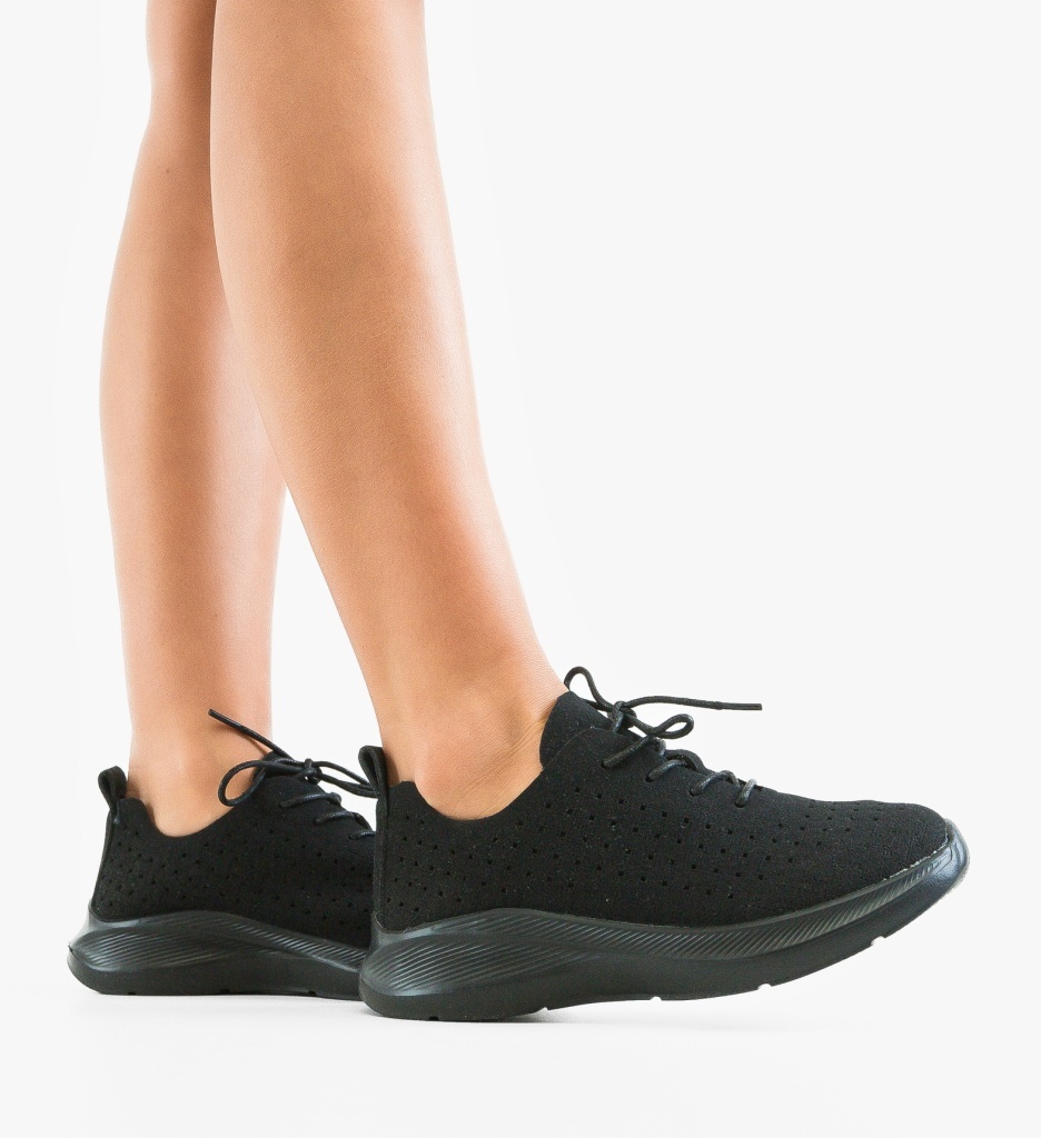 Sneakers Dama Lau Negre | Confort și Stil Sport - imagine 3