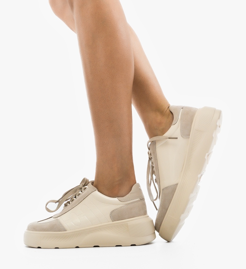 Pantofi Casual Mynbai Bej - Confort Stilat - imagine 6