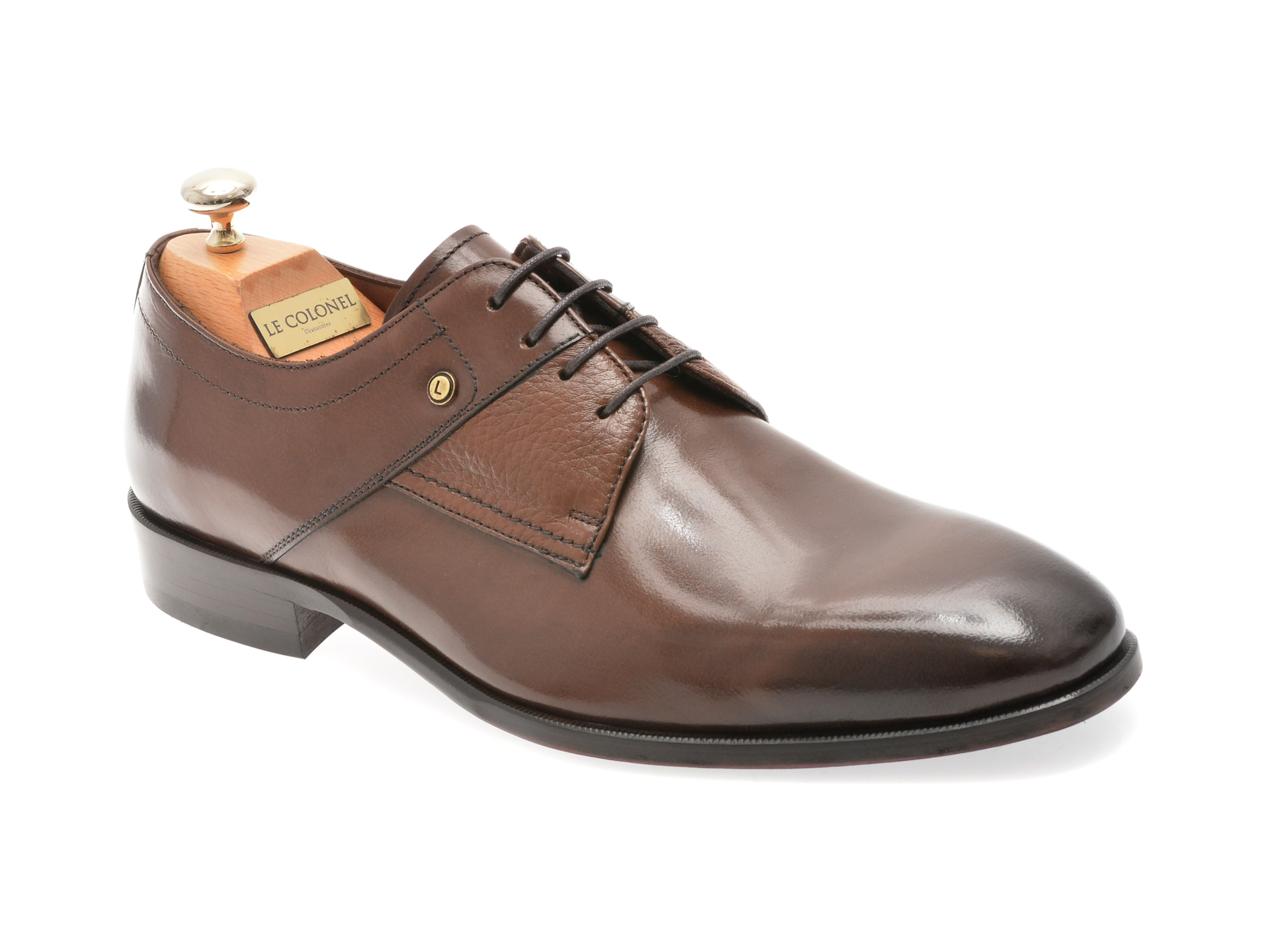 Pantofi Le Colonel din piele naturală - Eleganță maro