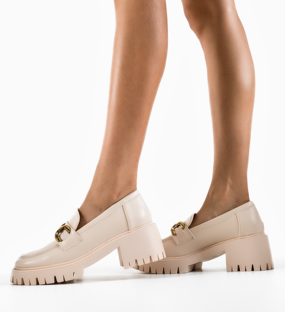 Pantofi Casual Minkello Bej | Confort Zilnic - imagine 2