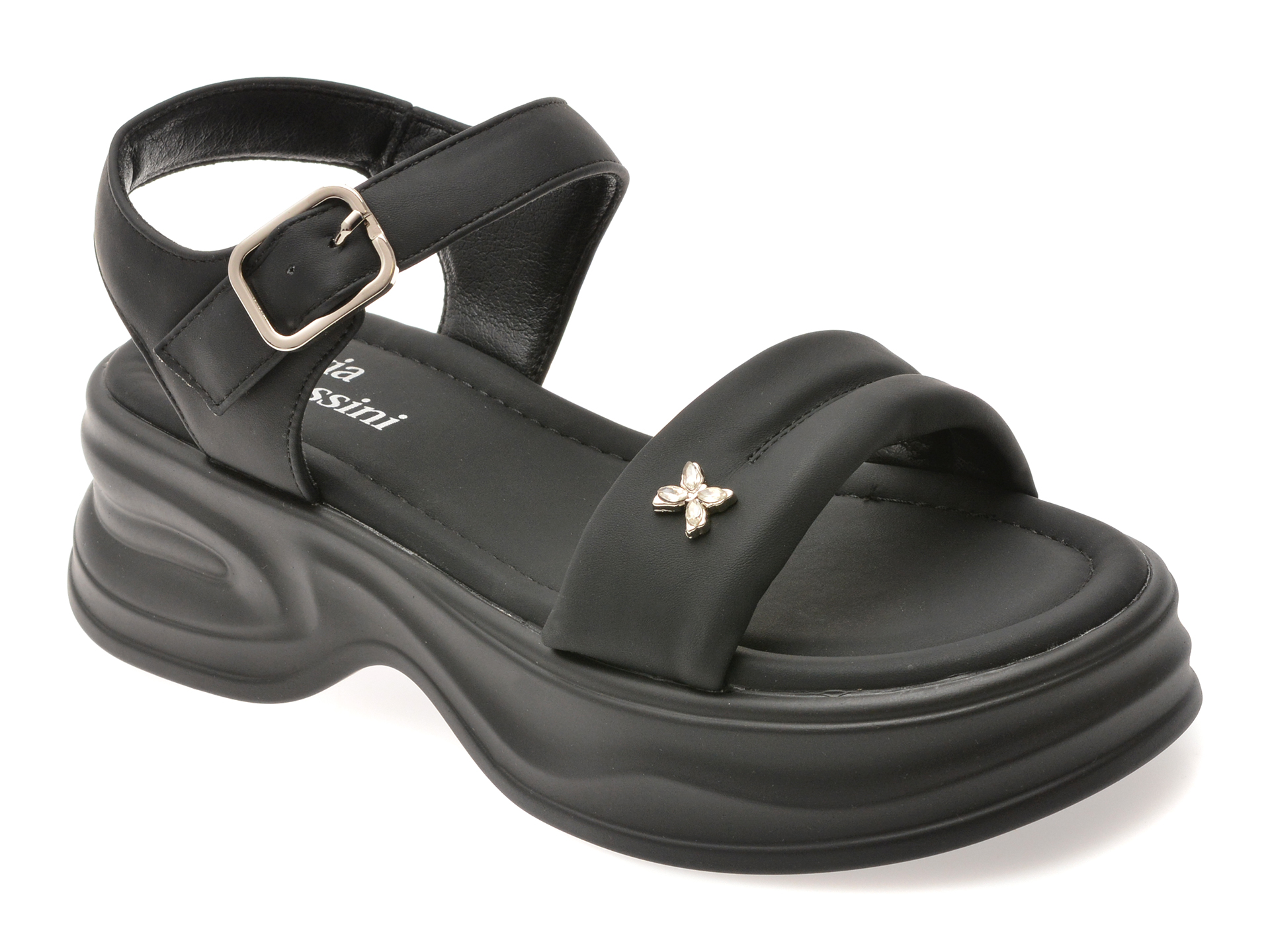 Sandale FLAVIA PASSINI Negre Piele Ecologică