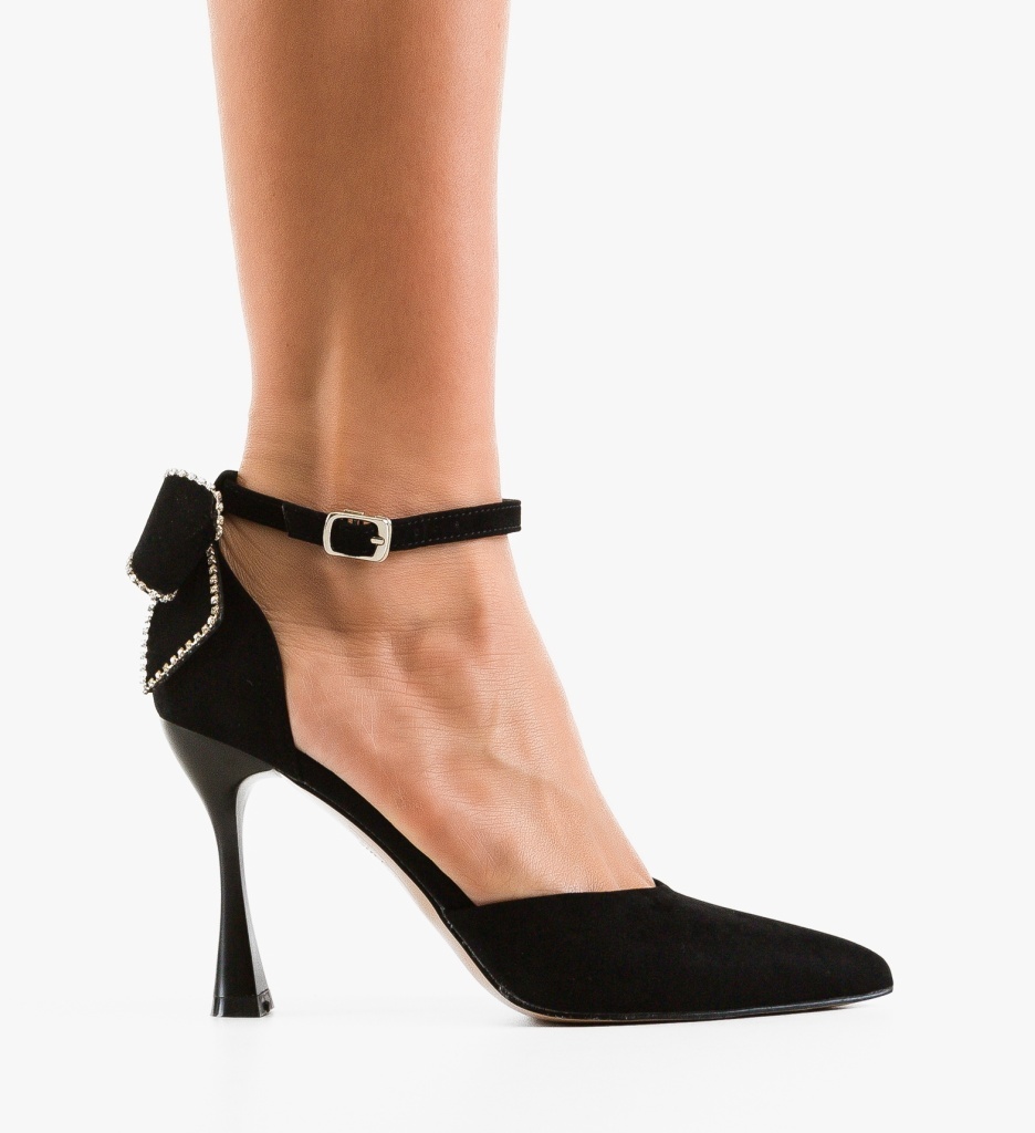 Pantofi Dama Burdy Negri Depurtat - Eleganță Maximă - imagine 6