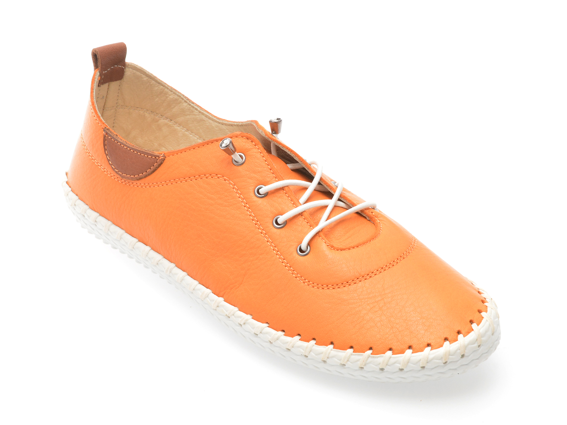 Pantofi SHOOZY din Piele Naturală Portocalii
