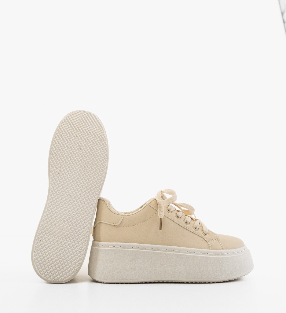 Sneakers Dama Berha Bej | Confort și Stil - imagine 4