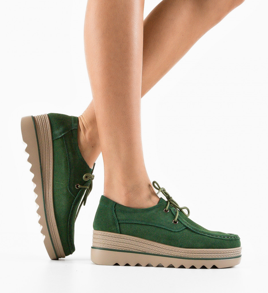 Pantofi Casual Sagrio Verzi - Confort și Stil - imagine 2