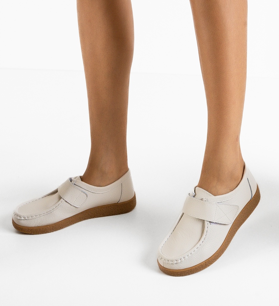 Pantofi Casual Monta Alb - Confort & Stil - imagine 3