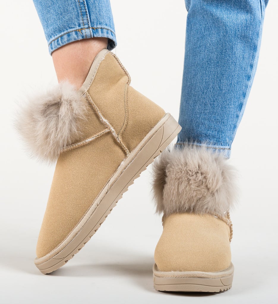 Cizme Tip Ug Rojas Bej | Confort și Stil - imagine 5