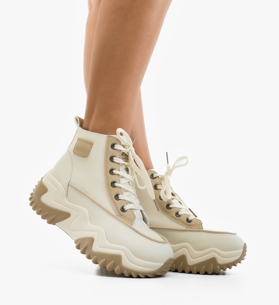 Sneakers Dama Vevery Khaki Confort Sport - imagine 2