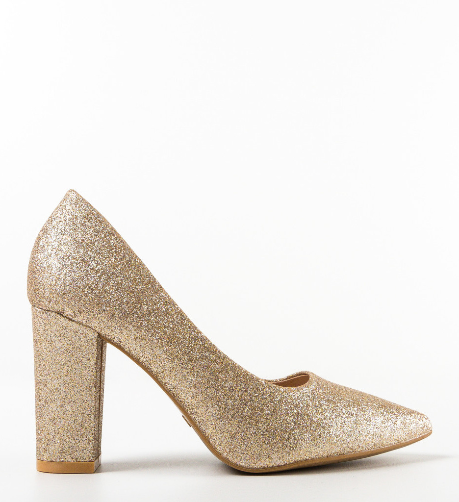 Pantofi Morgan Aurii - Eleganță Premium - imagine 4