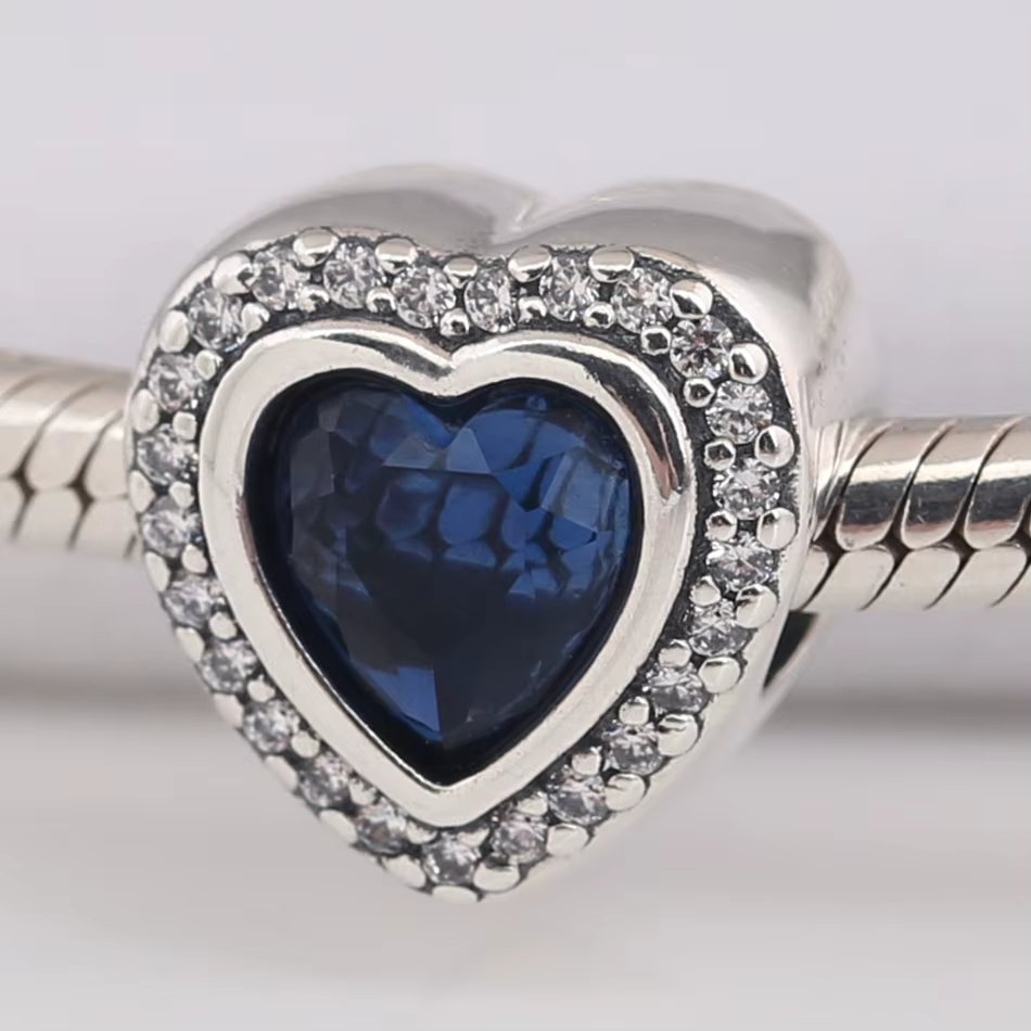 Charm Argint Amanda Inima Albastra - imagine 2