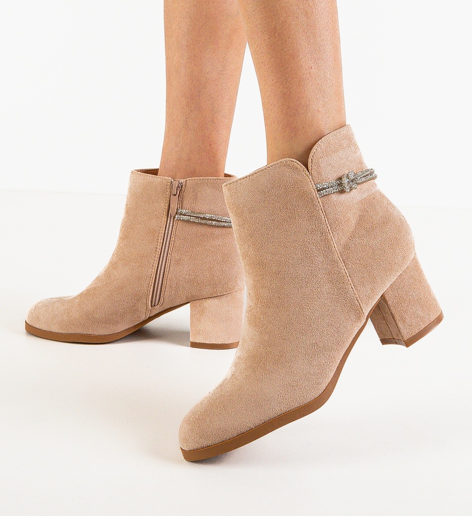 Botine Dama Otto Bej | Eleganță și Stil - imagine 3